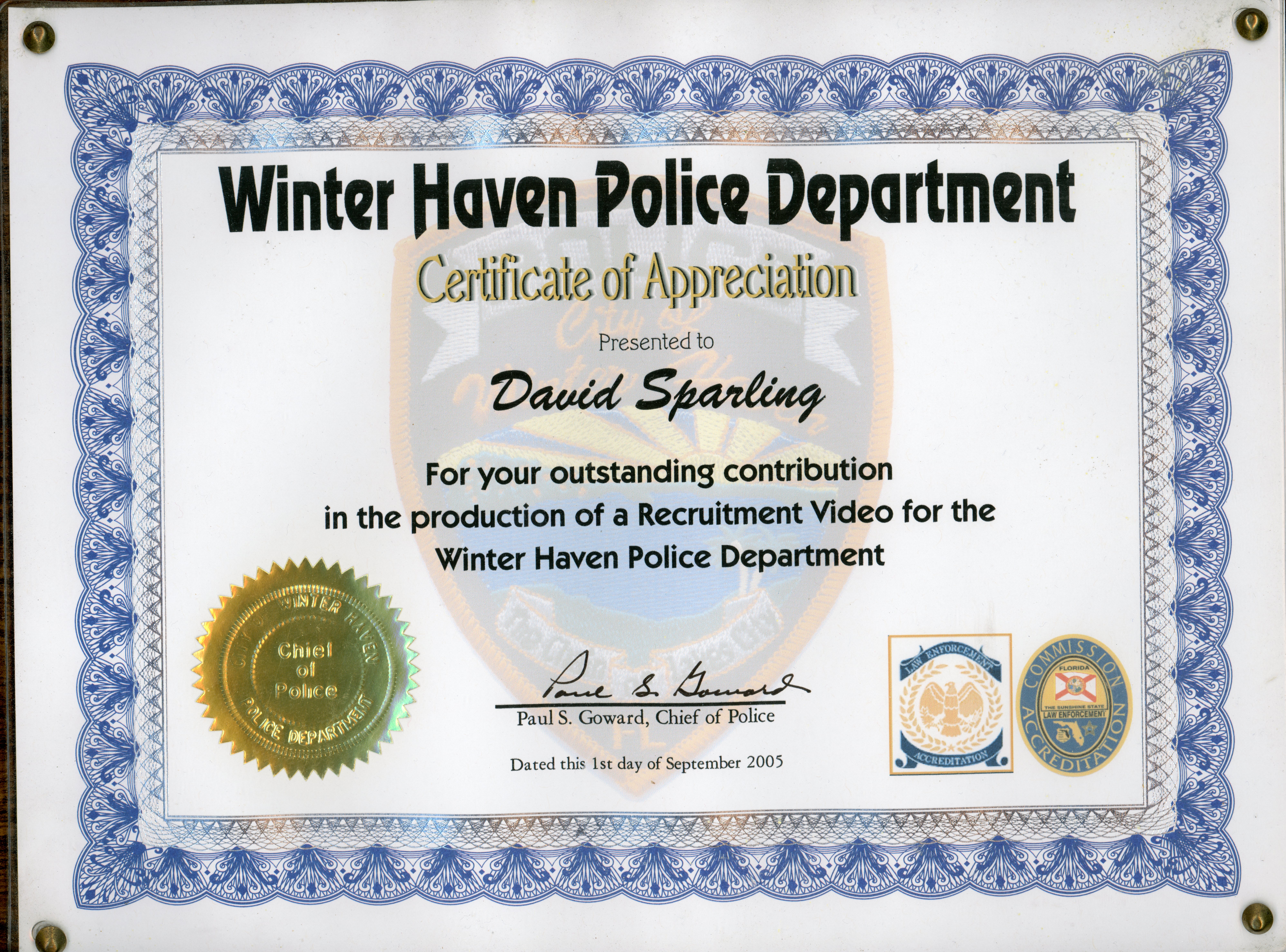 Police Award
